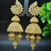 Yellow AD Stone Jhumkas