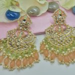 Polki royal drop earrings