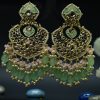 Mint Green Polki Earrings