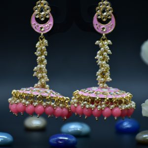 Neeshika Pearl polki earrings