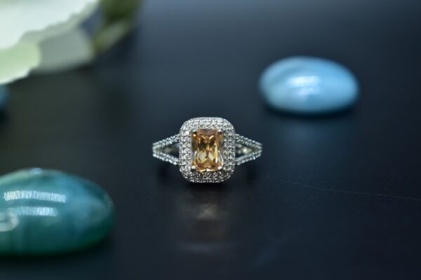 Square Cut AD Ring