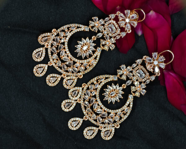 Rosegold Designer AD Earrings