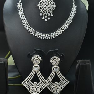 Designer Zirconia Complete Necklace
