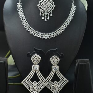 Designer Zirconia Complete Necklace