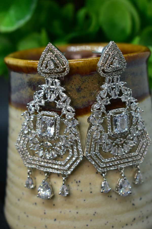 Chaitaly American Diamond Earrings