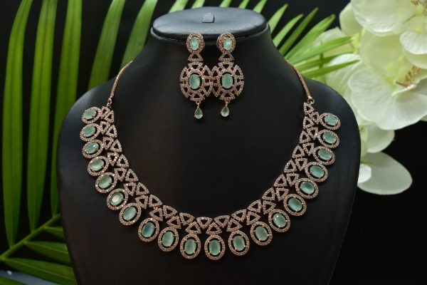 RoseGold Mint AD Necklace