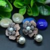 Antique Flower Pearl Earrings