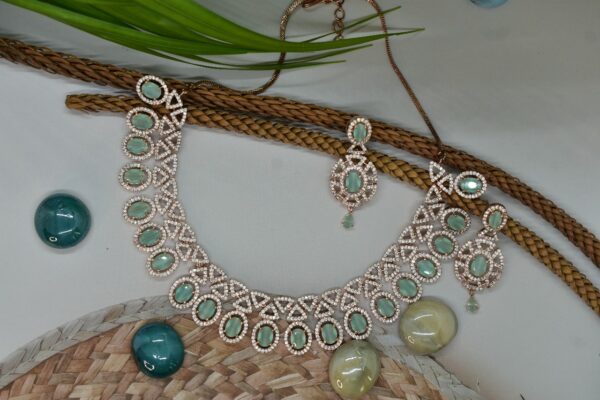 RoseGold Mint AD Necklace