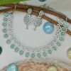 Silver Plated Mint Necklace