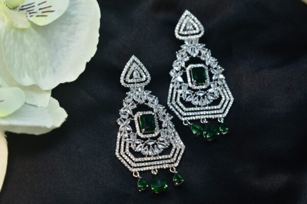 Chaitaly American Diamond Earrings