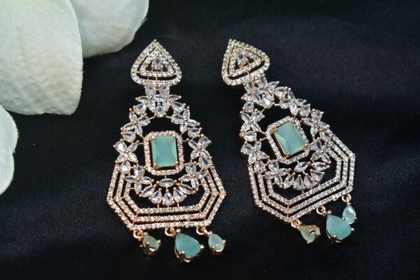 Chaitaly American Diamond Earrings