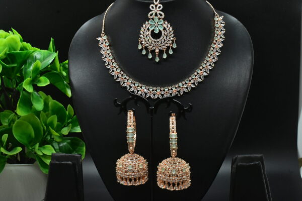 Sling Design Rosegold Necklace