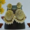 Dipta Pearl Droppings Kundan Jhumki