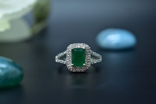 Square Cut AD Ring