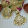 Dipta Pearl Droppings Kundan Jhumki