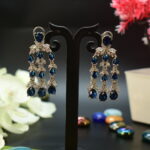 Blue Layered AD Earrings