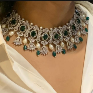 Bridal Diamond Studded Neckpiece