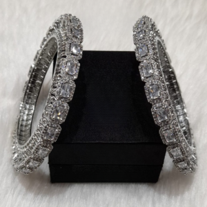 Rhodium Plated Bangles